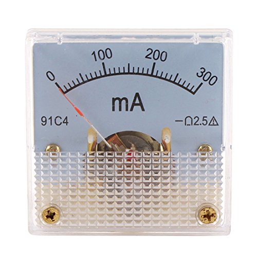 sourcing map 1 Stück Analoges Strommessgerät DC 0-300mA 91C4 Amperemeter für Stromkreisprüfung Batterie Laden Ampere Tester Gauge sourcing map 1 Stück Analoges Strommessgerät DC 0-300mA 91C4 Amperemeter für Stromkreisprüfung Batterie Laden Ampere Tester Gauge von sourcing map