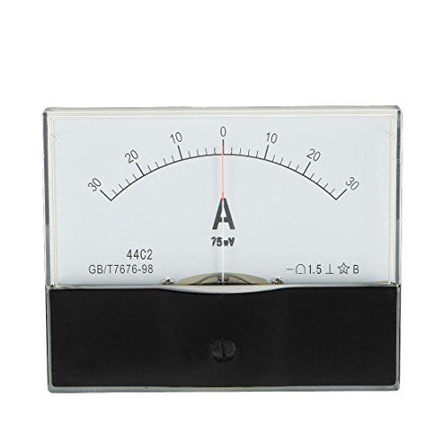 sourcing map 1 Stück Analoges Strommessgerät DC -30-30A 44C2 Amperemeter für Stromkreisprüfung Batterie Laden Ampere Tester Gauge sourcing map 1 Stück Analoges Strommessgerät DC -30-30A 44C2 Amperemeter für Stromkreisprüfung Batterie Laden Ampere Tester Gauge von sourcing map