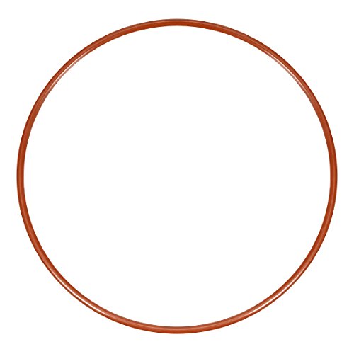 sourcing map 1 Stück Silikon O-Ring VMQ Siegel Ring Dichtung Dichtungsring Rot 140mmx133,8mmx3,1mm von sourcing map