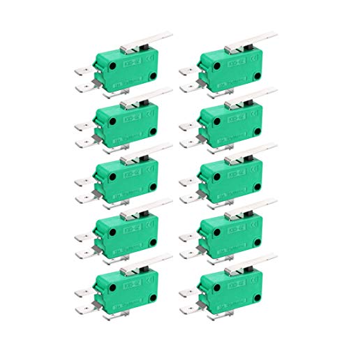sourcing map 10 STÜCKE KW3-OZ 16A 125 / 250VAC SPDT NO NC-Stange Mikro-Endschalter von sourcing map