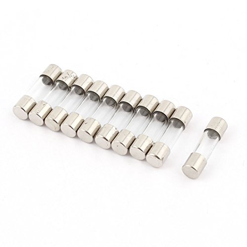 sourcing map 10 Stk Schneller Schlag Glas Sicherung 5x20mm 250V 32mA 0,032A von uxcell