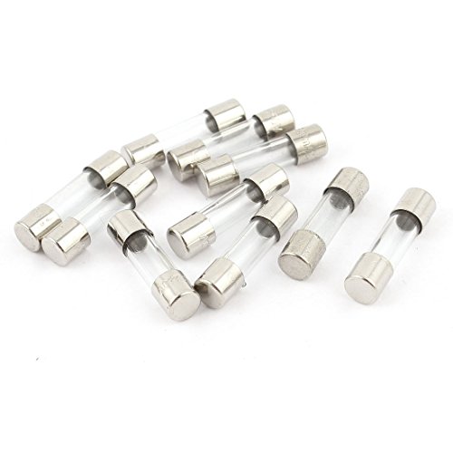 sourcing map 10 Stk Schnelle durch Schlag Glas Sicherung 5x20mm 250V 80mA 0,08A von uxcell