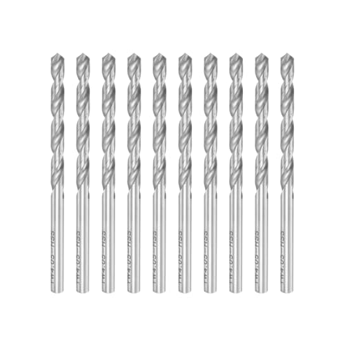 sourcing map 10 Stk. Spiralbohrer Metall 4,05mm HSS W6542 Mikrobohrer Voll Geschliffen Bohrer für Baustahl Kupfer Aluminium 74mm Länge von sourcing map