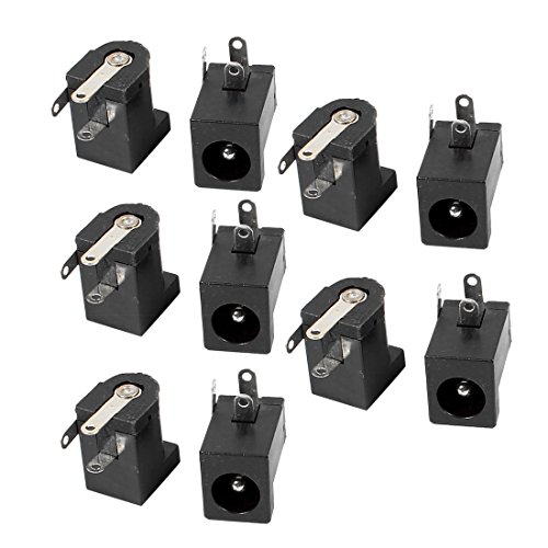 sourcing map 10 Stück 3 Pins PCB Mount 5.5x2.5mm Buchse DC Steckdosenanschluss DC-005 de sourcing map 10 Stück 3 Pins PCB Mount 5.5x2.5mm Buchse DC Steckdosenanschluss DC-005 de von uxcell