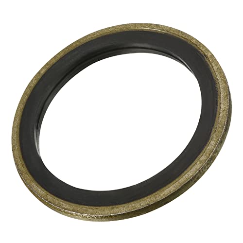 sourcing map 10 Stück Dichtscheiben M27 34,5 x 27 x 2 mm Karbonstahl Nitrilkautschuk Dichtung von sourcing map