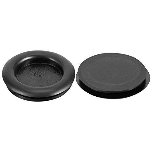 sourcing map 10 Stück Kabeldurchführung Gummi Drahtschutz Ölbeständig Gummistopfen Set Gummitüllen für Kabel Draht Elektroinstallation Kabelkanal Auto Boot 25mm Montagedurchmesser Schwarz von sourcing map