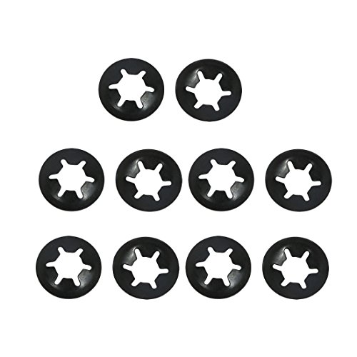 sourcing map 10 Stück Drücken Sicherungsscheibe Sicherungsclips Verschluss Innen Zahnscheiben M6 x 14mm 65Mn Schwarz sourcing map 10 Stück Drücken Sicherungsscheibe Sicherungsclips Verschluss Innen Zahnscheiben M6 x 14mm 65Mn Schwarz von sourcing map