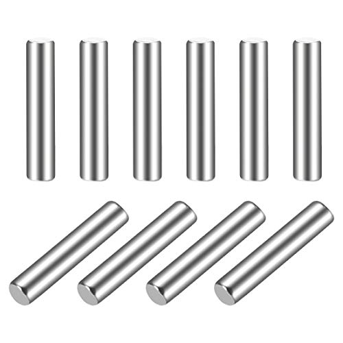 sourcing map 10 Stück Zylinderstifte Etagenbett Dübelstifte Regal Geringe Stützregale Zylinderstift Passstifte 2 x 10 mm (ca. 5/64") 304 Edelstahl Holz von sourcing map