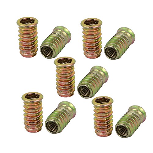 sourcing map 10 Stück M10x30mm Verzinkter Innensechskant Antrieb Senkkopf Einsatz Mutter für Holz sourcing map 10 Stück M10x30mm Verzinkter Innensechskant Antrieb Senkkopf Einsatz Mutter für Holz von uxcell