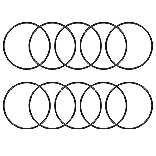 sourcing map 10 Stück Dichtung O Ringe 54mm AD 50mm ID 2mm Breite Nitrilkautschuk Metrische Dichtungsringe Gummi Unterlegscheiben für Wasserhahn Druckleitungen Öl Säure Beständig Schlauch von sourcing map