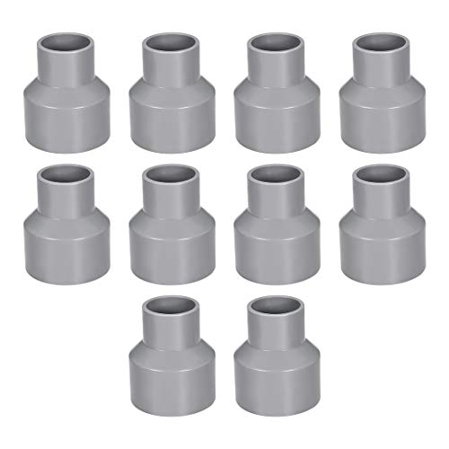 sourcing map 10 Stück PVC Rohr Verbindungsstück DWV Rohrverschraubung 50mm x 32mm Grau sourcing map 10 Stück PVC Rohr Verbindungsstück DWV Rohrverschraubung 50mm x 32mm Grau von sourcing map