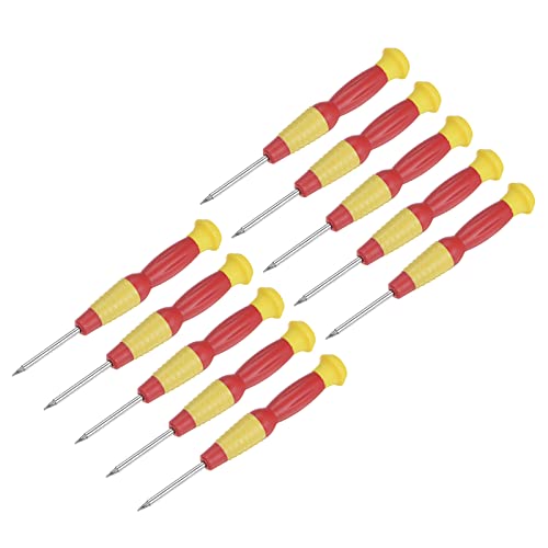 sourcing map 10 Stück Präzision Torx Schraubendreher 0.8mm Stern Kopf für Uhren Brille Elektronik Reparatur von sourcing map