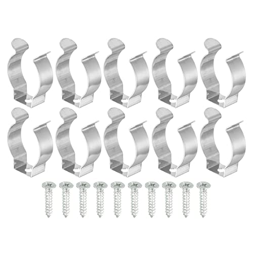 sourcing map 10 Stück T8 Clips Halterung Aufhänger Leuchtstoffröhre Halter U Typ Klemme LSD Schlauch Befestigungsklemmen mit Bolzen Ersatz für LED Lampen Deckenleuchte aus Edelstahl sourcing map 10 Stück T8 Clips Halterung Aufhänger Leuchtstoffröhre Halter U Typ Klemme LSD Schlauch Befestigungsklemmen mit Bolzen Ersatz für LED Lampen Deckenleuchte aus Edelstahl von sourcing map