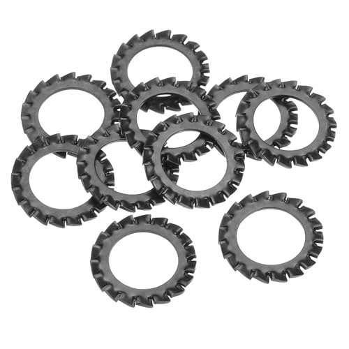 sourcing map 10 Stück externe Zahnsicherungsscheiben, M16 Karbonstahl, gezackte Sicherungsscheiben für Schraubenbolzen, mechanische Ausrüstung, schwarz, 10 Stück sourcing map 10 Stück externe Zahnsicherungsscheiben, M16 Karbonstahl, gezackte Sicherungsscheiben für Schraubenbolzen, mechanische Ausrüstung, schwarz, 10 Stück von sourcing map