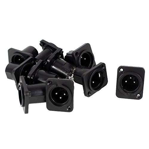 sourcing map 10 Stücke XLR Männlich Stecker gerade Terminal Panel Mounted Connector Anschlussstecker sourcing map 10 Stücke XLR Männlich Stecker gerade Terminal Panel Mounted Connector Anschlussstecker von uxcell