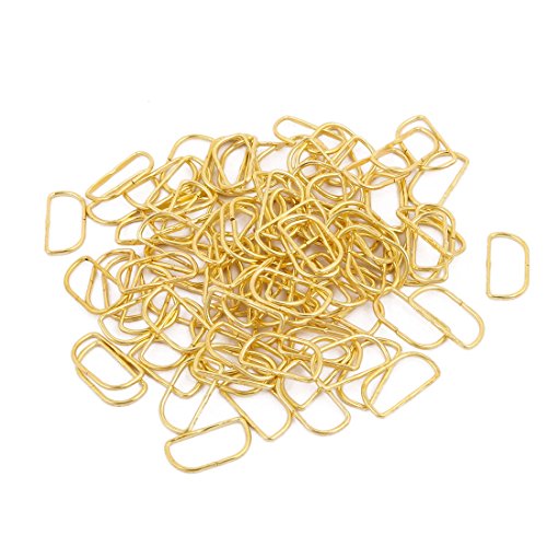 sourcing map 100 Stk. Kronleuchter Verbinder Klammer D geformt Golden Kristall Befestigung von sourcing map