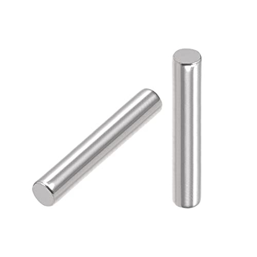 sourcing map 100 Stück Dübel Stifte Regal Geringe Stützregale 2.5mm x 18mm 304 Edelstahl Silber Ton von sourcing map