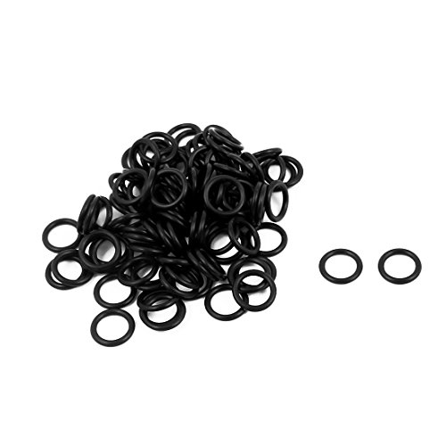 sourcing map 100 Stück Schwarz 6mm x 1.2mm Nitrilkautschuk O Ring NBR Dichtung Dichtungsringe de von uxcell