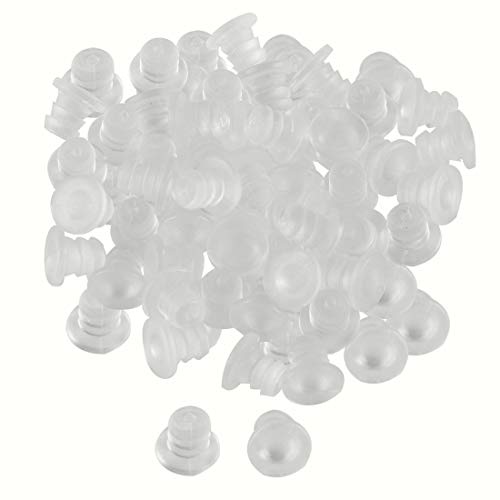 sourcing map 100Stk.Anschlagpuffer Transparent Stoßstangen 5mm weich Gleiten Freien Möbel Glas Tisch Antikollision von sourcing map