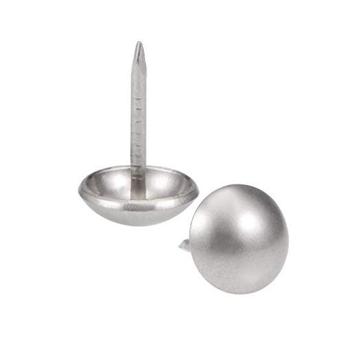 sourcing map 100Stk.Polsternägel 11mm Rundkopf 17mm Reißzwecken Silber von sourcing map