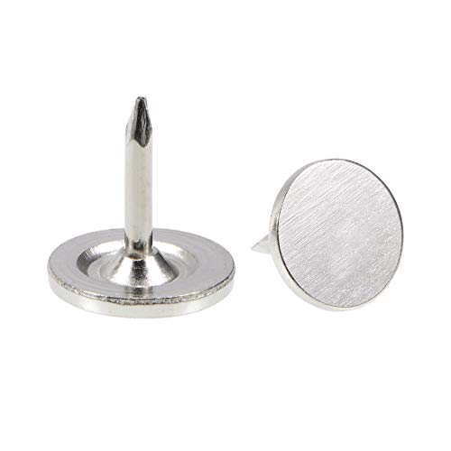 sourcing map 100Stk.Polsternägel Reißzwecken 9,5mm x 10mm Flachkopfnägeln Pins Silber Farbton sourcing map 100Stk.Polsternägel Reißzwecken 9,5mm x 10mm Flachkopfnägeln Pins Silber Farbton von sourcing map