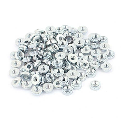 sourcing map 100Stück M2.5-1 Rändelmetall Selbst Clinchen Einpressmutter 1,4mm Dicke Platte de sourcing map 100Stück M2.5-1 Rändelmetall Selbst Clinchen Einpressmutter 1,4mm Dicke Platte de von uxcell