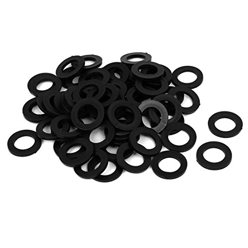 sourcing map 100er Pack Nylon Unterlegscheiben M12 20mm ä.D. 12mm i.D. 2mm Dicke für Rohr von uxcell