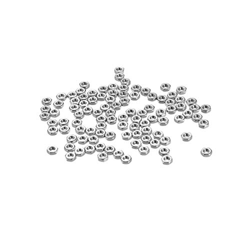 sourcing map 100tk.Sechskantmuttern M2x0,4 mm Sechskantmutter mit metrischem Grobgewinde Edelstahl 304 sourcing map 100tk.Sechskantmuttern M2x0,4 mm Sechskantmutter mit metrischem Grobgewinde Edelstahl 304 von sourcing map