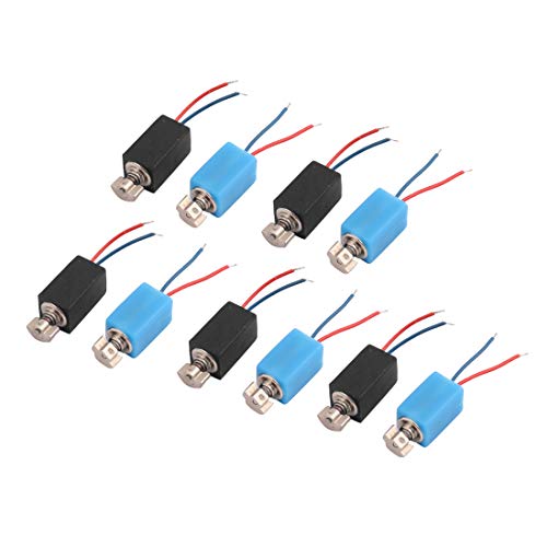sourcing map 10Pcs DC 3V 3800RPM quadratisch Handy 0408 Vibration Vibrationsmotor mit Kabel DE de von uxcell