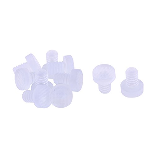 sourcing map 10Stk Anschlagpuffer Transparent Hause Silizium Möbel Antikollision Rohr Einsätze klar 9 mm Durchmesser von uxcell