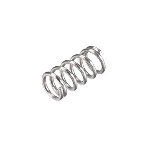 sourcing map 10Stk Druckfeder 304 Edelstahl 12mm OD 1,6mm Kabelgröße 13,75mm komprimierte Länge 25mm frei lang 63,2N Tragfähigkeit Silber sourcing map 10Stk Druckfeder 304 Edelstahl 12mm OD 1,6mm Kabelgröße 13,75mm komprimierte Länge 25mm frei lang 63,2N Tragfähigkeit Silber von sourcing map