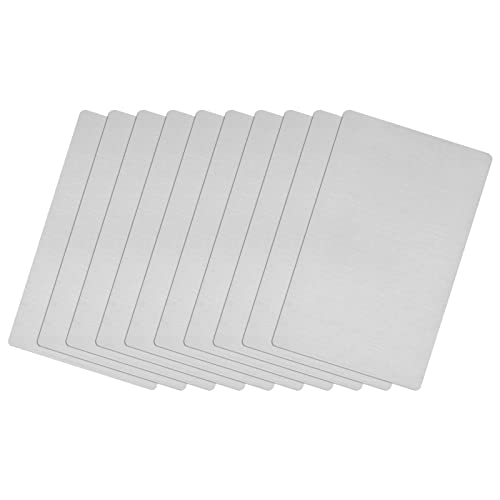 sourcing map 10 Stück Leere Metall Karten 66x45x0.4mm, Silber Metallkarte Edelstahl Platte, DIY Lasergravur Rohlinge Tag für Klingelschild Visitenkarten Namensschilder Briefkasten Türschilder sourcing map 10 Stück Leere Metall Karten 66x45x0.4mm, Silber Metallkarte Edelstahl Platte, DIY Lasergravur Rohlinge Tag für Klingelschild Visitenkarten Namensschilder Briefkasten Türschilder von sourcing map