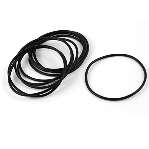 sourcing map 10Stk. Gummi O-Ring Öldichtung Scheibe 64mm x 58mm x 3mm schwarz sourcing map 10Stk. Gummi O-Ring Öldichtung Scheibe 64mm x 58mm x 3mm schwarz von uxcell