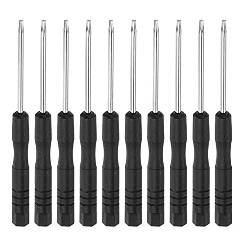 sourcing map 10Stk. Mini Torx Schraubendreher, T6-Sternkopf für Uhren Brillen Elektronik Reparatur von sourcing map