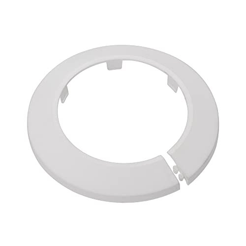 sourcing map 10Stk. Rohrabdeckung 75mm PP-Plastik Heizkörper Schild Ablaufleitung Weiß von sourcing map