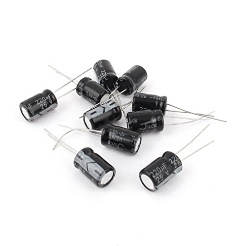 sourcing map 10Stück 25V 220uF 105C Radial Leiter Elektrolyte kondensator 8mm x 13mm sourcing map 10Stück 25V 220uF 105C Radial Leiter Elektrolyte kondensator 8mm x 13mm von sourcing map