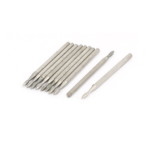 sourcing map 10pcs 2.35mm Schaft 1.5mm Spitze Steinkopf Schleifkörper Schleifstift DE de von uxcell