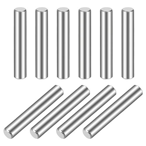 sourcing map 10 Stück Zylinderstifte 4 x 30 mm (ca. 5/32") Dübelstift 304 Edelstahl Holz Etagenbett Dübelstifte Regal Heringe Stützregale von sourcing map