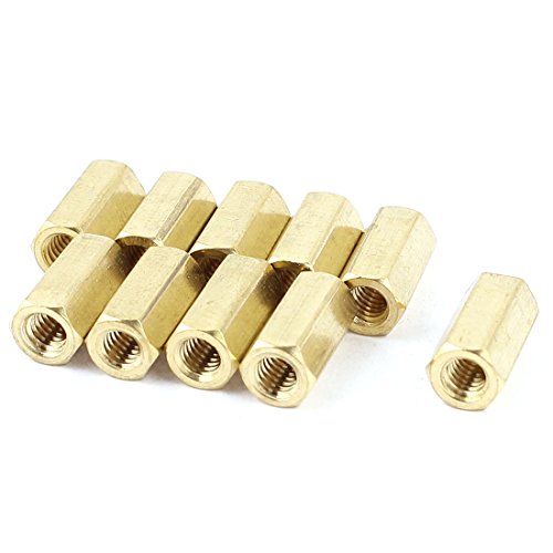 sourcing map 10stk M4 x 12 mm Innen Gewinde/Innen Gewinde Messing Sechskantmutter Distanzhülse PCB-Säule Distanzstück DE de sourcing map 10stk M4 x 12 mm Innen Gewinde/Innen Gewinde Messing Sechskantmutter Distanzhülse PCB-Säule Distanzstück DE de von uxcell