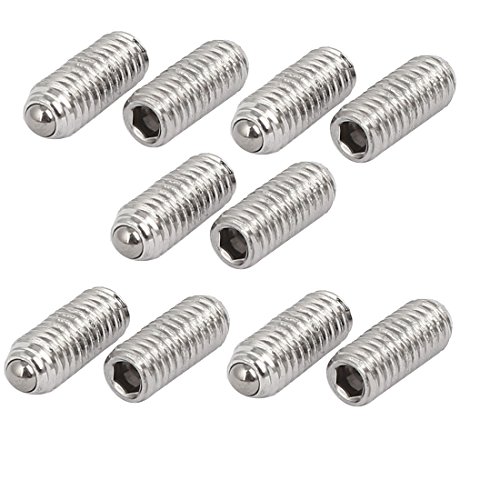 sourcing map 10stk M4x10mm 304Edelstahl Sechskant Madenschraube Set Schraube Feder Kugel DE de sourcing map 10stk M4x10mm 304Edelstahl Sechskant Madenschraube Set Schraube Feder Kugel DE de von uxcell