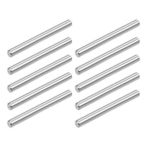 sourcing map 10stk. Passstift 304 Edelstahl Heringe Stützregale Silber Ton 4mm x 40mm von sourcing map