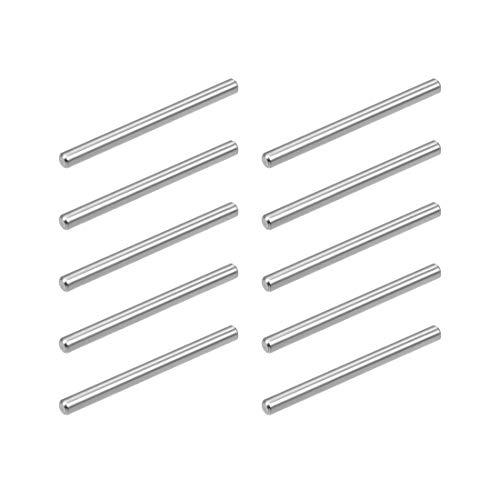 sourcing map 10stk. Passstift 304 Edelstahl Heringe Stützregale Silber Ton 4mm x 50mm von sourcing map