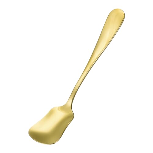 sourcing map 12,7 cm Edelstahl Eislöffel Kaffeelöffel kleiner Dessertlöffel Obstlöffel Teelöffel für Eiscreme Zucker Dessert, Gold von sourcing map