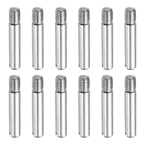 sourcing map 12 Stück M5 x 25 mm Schlitzzylindrische Stifte, 304 Edelstahl, Dübel, Außengewinde, Positionierung Parallelstifte, Regalstützstift für Möbelinstallation, DIY-Projekt sourcing map 12 Stück M5 x 25 mm Schlitzzylindrische Stifte, 304 Edelstahl, Dübel, Außengewinde, Positionierung Parallelstifte, Regalstützstift für Möbelinstallation, DIY-Projekt von sourcing map