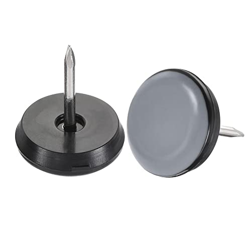 sourcing map 12 Stück Möbelfüße Nagelgleiter Gleiter Stuhl Beinschutz Pads PTFE 19mm Durchm. von sourcing map