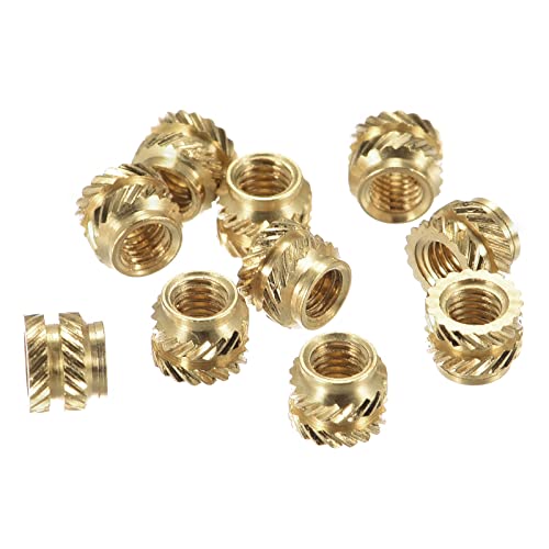 sourcing map 120Stk. Messing Rändelmutter Innengewinde Einbettung Mutter M3 x 4mm L x 5mm Außendmr. sourcing map 120Stk. Messing Rändelmutter Innengewinde Einbettung Mutter M3 x 4mm L x 5mm Außendmr. von sourcing map