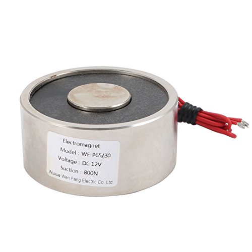 sourcing map 12V DC 800N 1,15LB/523g Elektrischer Hebemagnet Elektromagnet Solenoid Halten von uxcell