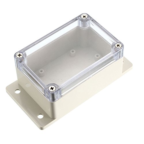 sourcing map 132x68,5x50mm elektronisch wasserdicht IP65 versiegelt ABS-Kunststoff DIY Anschlussdose Gehäuse durchsichtig von sourcing map