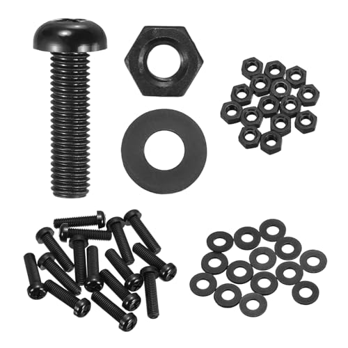 sourcing map 15 Set M8 x 30 mm Nylon PA66 Kunststoff Kreuzrundkopfschrauben Kreuzschlitzschrauben Sechskantmuttern flache Unterlegscheiben Sortiment Kit, metrische Vollgewinde-Bolzenbefestigungen für sourcing map 15 Set M8 x 30 mm Nylon PA66 Kunststoff Kreuzrundkopfschrauben Kreuzschlitzschrauben Sechskantmuttern flache Unterlegscheiben Sortiment Kit, metrische Vollgewinde-Bolzenbefestigungen für von sourcing map