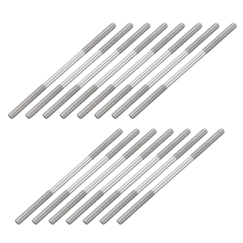 sourcing map 15 Stück M6 x 130 mm 304 Edelstahl Doppelend-Gewindebolzen Bolzen Bolzen für Hauswartung sourcing map 15 Stück M6 x 130 mm 304 Edelstahl Doppelend-Gewindebolzen Bolzen Bolzen für Hauswartung von sourcing map